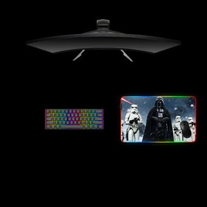 Star Wars Vader Squad Design Medium Size RGB Lit Gaming Mouse Pad, Computer Desk Mat
