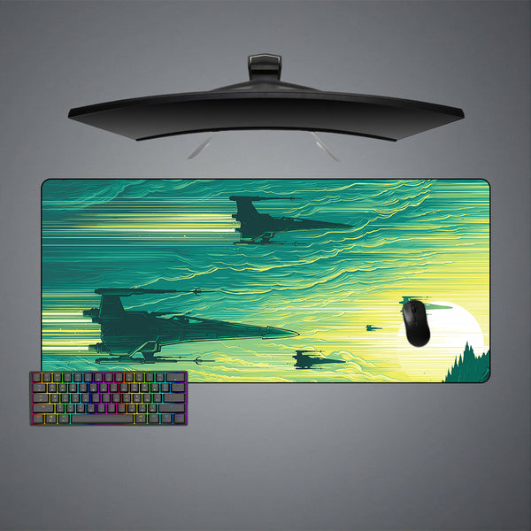 Star Wars X-Wing Art Design XXL Size Gamer Mouse Pad, Computer Desk Mat