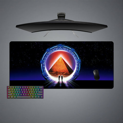 Stargate Pyramid Design XXL Size Gaming Mouse Pad, Computer Desk Mat