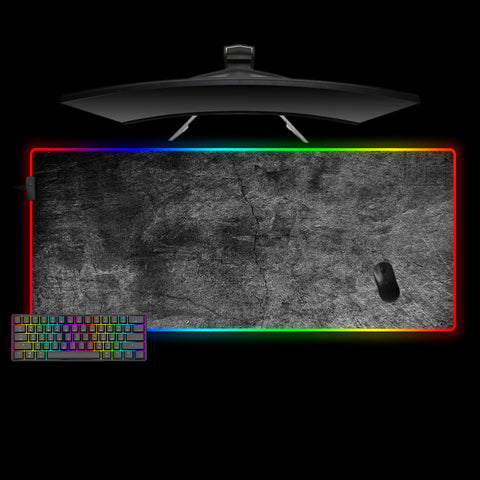 Stone Texture Design XL Size RGB Light Gaming Mouse Pad