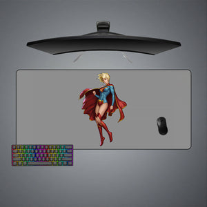 Supergirl Design XXL Size Gaming Mouse Pad