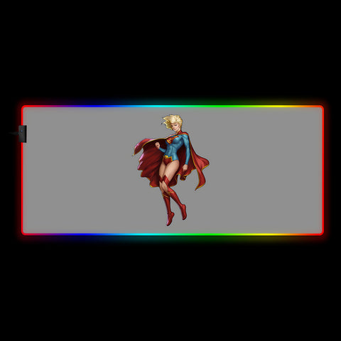 Supergirl Design RGB Mouse Pad