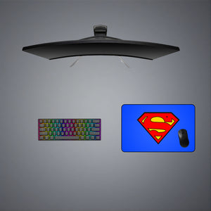 Superman Logo Design Medium Size Gaming Mouse Pad, Computer Desk Mat
