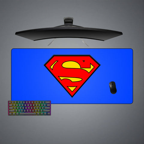 Superman Logo Design XL Size Gaming Mouse Pad, Computer Desk Mat