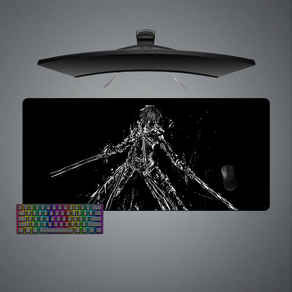 Sword Art Online Character Drawing Design XL Size Gaming Mouse Pad, Computer Desk Mat
