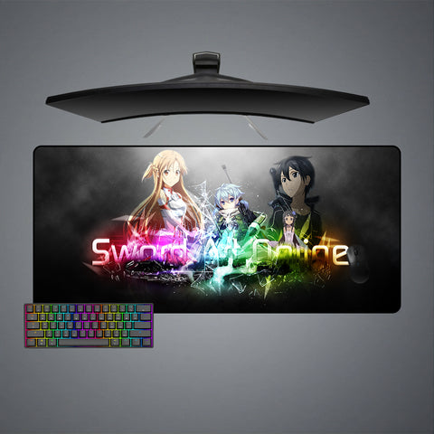 Sword Art Online Shatter Design XL Size Gaming Mouse Pad, Computer Desk Mat