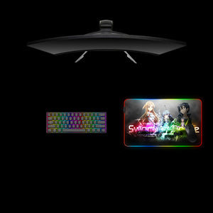 Sword Art Online Shatter Design M Size RGB Gaming Mouse Pad, Computer Desk Mat
