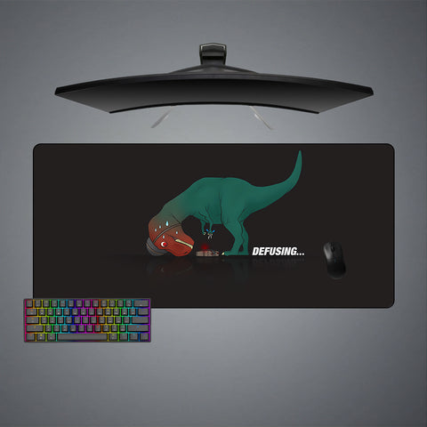 T-Rex Bomb Defuse Design XL Size Gamer Mouse Pad