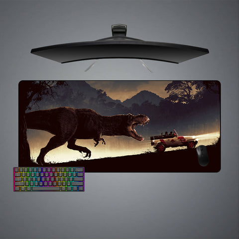 T-Rex Chase Design XXL Size Gamer Mouse Pad