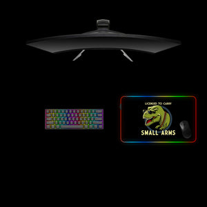T-Rex Warfare Design Medium Size RGB Lights Gaming Mousepad