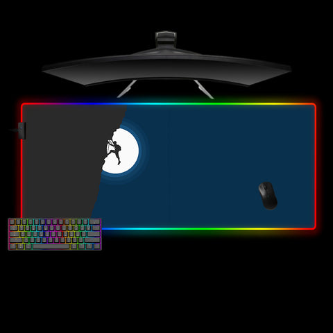 The Climb Art Design XXL Size RGB Light Gaming Mouse Pad