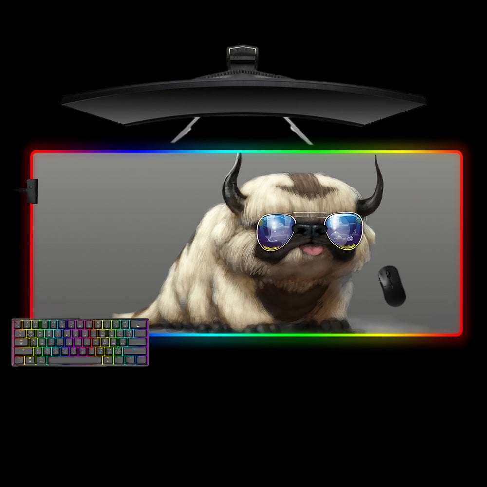 Appa Sunglasses Design XL Size RGB Lights Gaming Mousepad