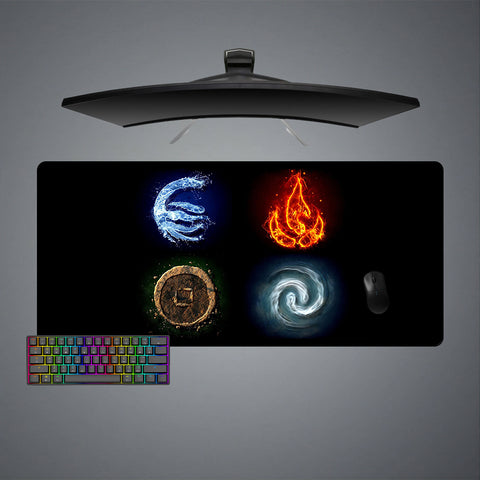 The Last Airbender Elements Design XL Size Gaming Mousepad
