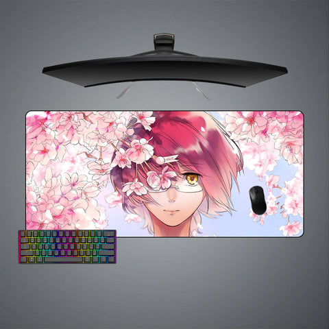 The Seven Deadly Sins Gowther Flowers Design XXL Size Gaming Mouse Pad, Computer Desk Mat