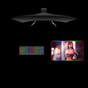 Tifa Lights Design Medium Size RGB Light Gamer Mouse Pad