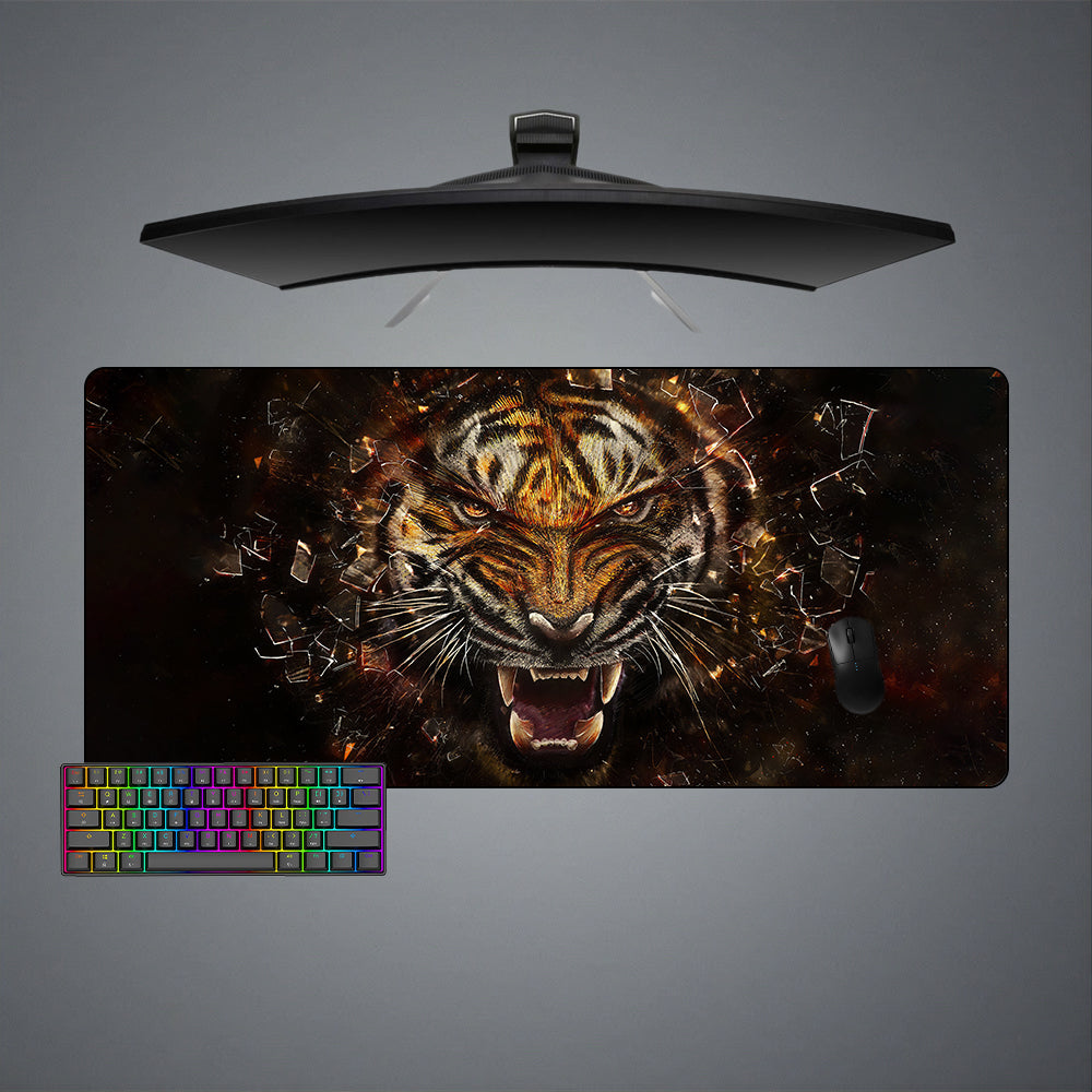 Computer Mat Tiger Tiger Shatter Design M-XXL Size Gaming Mouse Pad