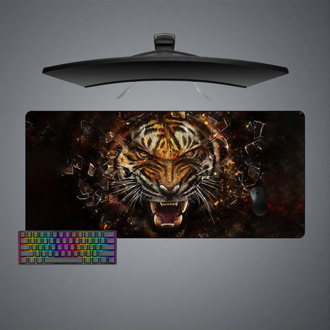 Tiger Shatter Design XXL Size Gaming Mouse Pad, Computer Desk Mat