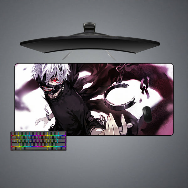 Tokyo Ghoul Chains Off Design XL Size Gaming Mouse Pad, Computer Desk Mat