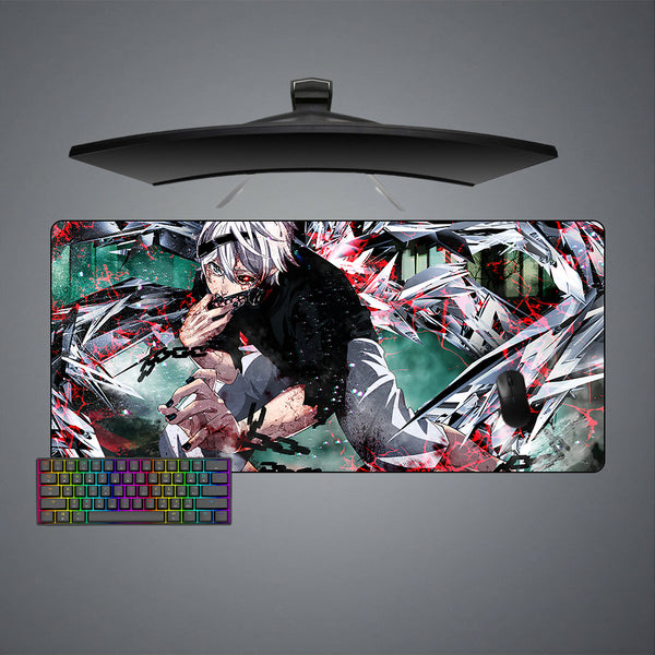 Tokyo Ghoul Ken in Chains Design Large Size Gaming Mouse Pad, Computer Desk Mat