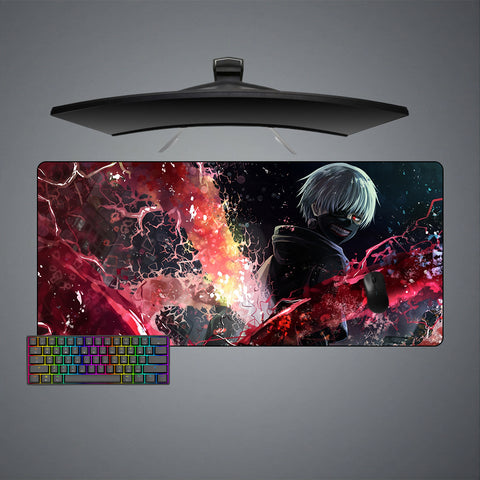 Tokyo Ghoul Looking Back Design XL Size Gaming Mouse Pad, Computer Desk Mat