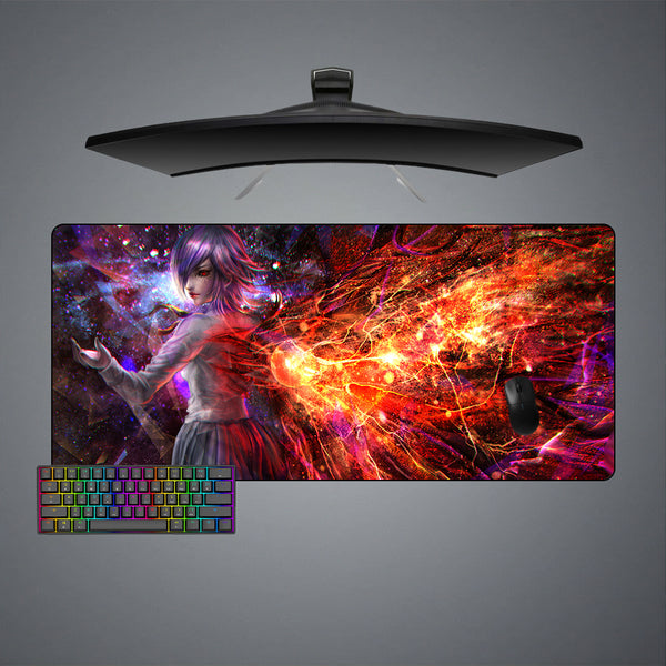 Tokyo Ghoul Touka Wings Design XL Size Gamer Mouse Pad, Computer Desk Mat