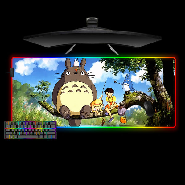Totoro Branch Design XXL Size RGB Light Gaming Mouse Pad