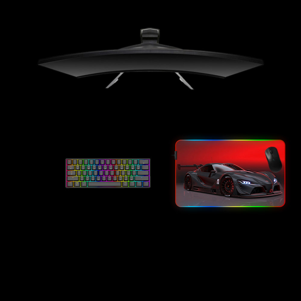 Toyota FT-1 Concept Car Design Medium Size RGB Lit Gaming Mouse Pad