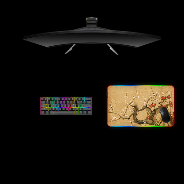 Tree Branch Design Medium Size RGB Lit Gaming Mouse Pad