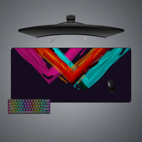 XXL size gamer mousepad with Tri Triangle printed design