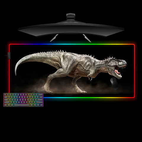 Tyrannosaurus Design Large Size RGB Lit Gamer Mouse Pad