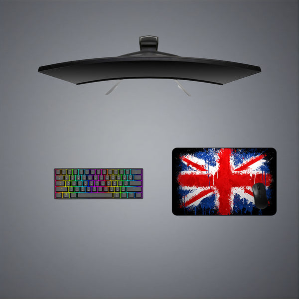 UK Flag Splash Paint Design Medium Size Gaming Mouse Pad