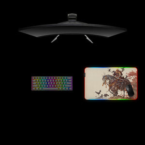 Undead Samurai Design Medium Size RGB Illuminated Gaming Mousepad