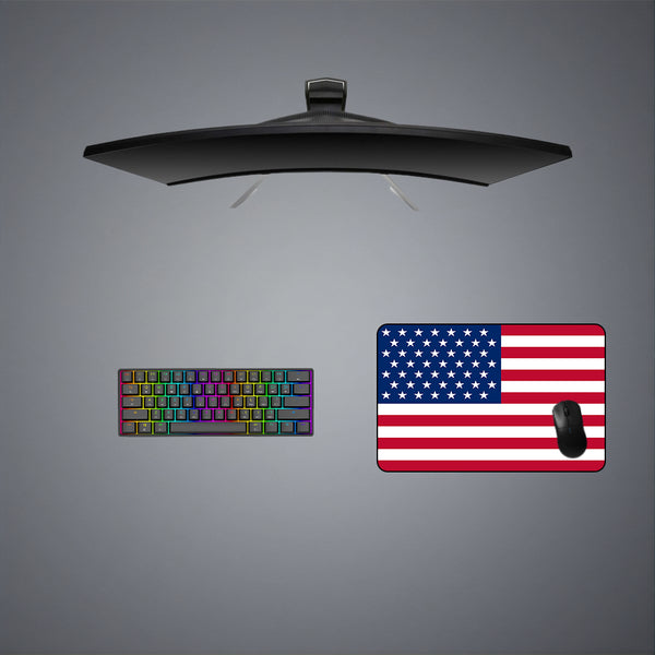 USA Flag Design Medium Size Gaming Mouse Pad