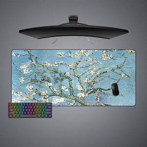 Van Gogh Almond Blossom Design XL Size Gaming Mouse Pad, Computer Desk Mat