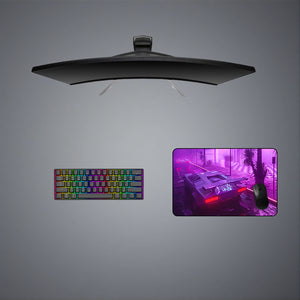 Vaporwave Car Design Medium Size Gamer Mouse Pad, Computer Desk Mat