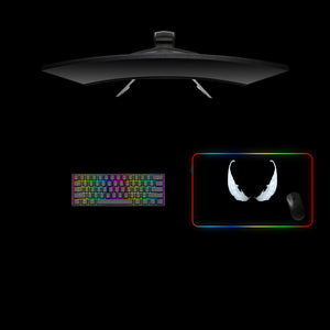 Venom Eyes Design Medium Size RGB Lit Gaming Mouse Pad