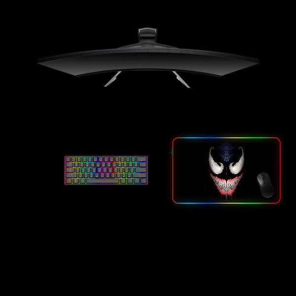 Venom Smile Design Medium Size RGB Light Gamer Mouse Pad