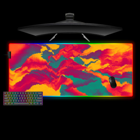 Vibrant Color Texture Design XXL Size LED Light Gamer Mouse Pad