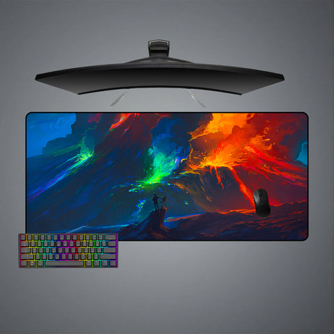 Volcano Painting Art Design XL Size Mouse Pad