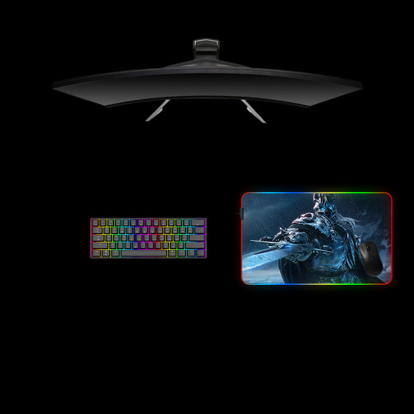 Lich King Frostmourne Design Medium Size RGB Gaming Mouse Pad