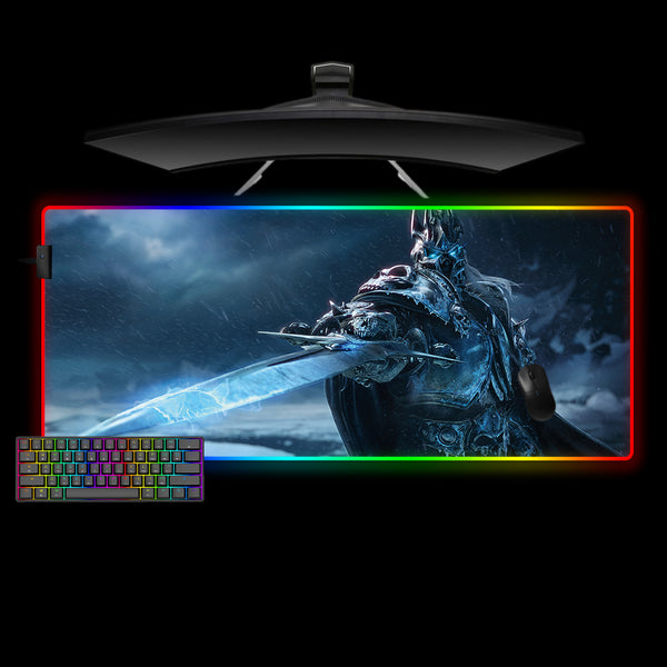 Lich King Frostmourne Design XL Size RGB Gaming Mouse Pad