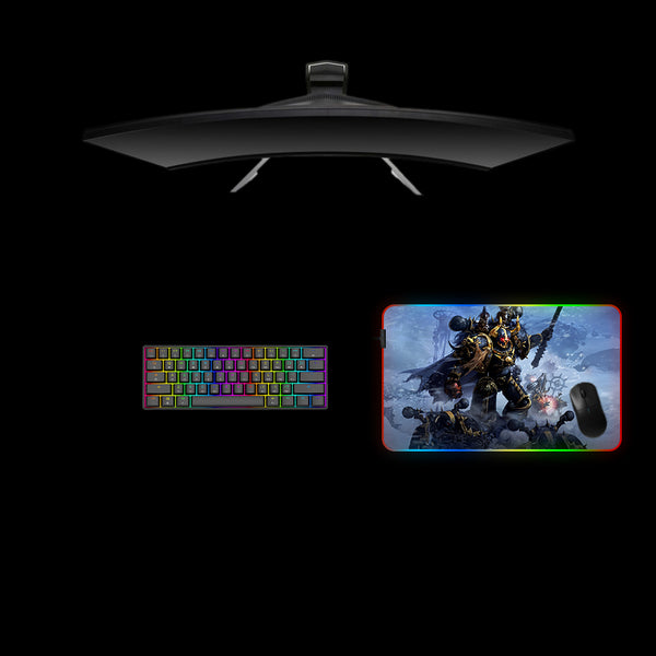 Chaos Space Marines Design Medium Size RGB Lit Gaming Mouse Pad