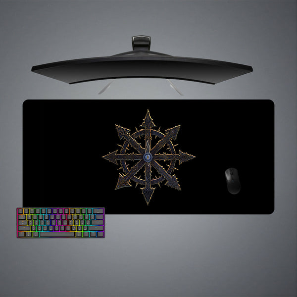 Symbol of Chaos Design M-XXL Size Gaming Mouse Pad, Computer Desk Mat