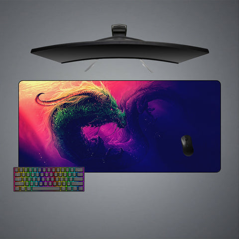 Water Serpent Design XXL Size Gamer Mouse Pad