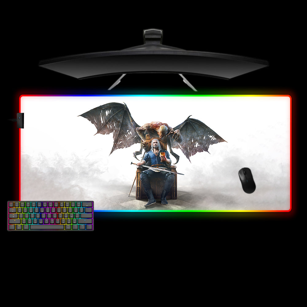 Witcher Blood & Wine Design XXL Size RGB Lit Gaming Mouse Pad