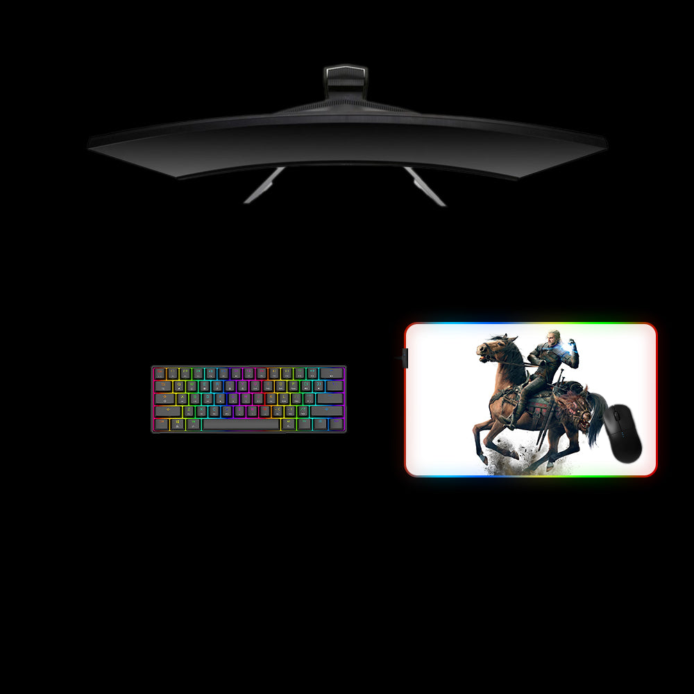 Witcher Roach Design Medium Size RGB Illuminated Gaming Mouse Pad