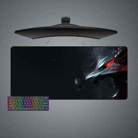 Witcher Wolf Right Side Design Extra Large Size Gamer Mouse Pad, Computer Desk Mat