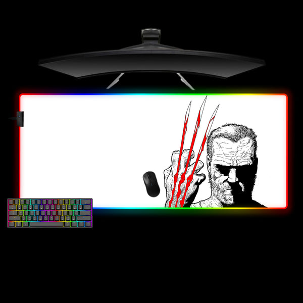 Wolverine Claws Design XXL Size RGB Lit Gaming Mouse Pad