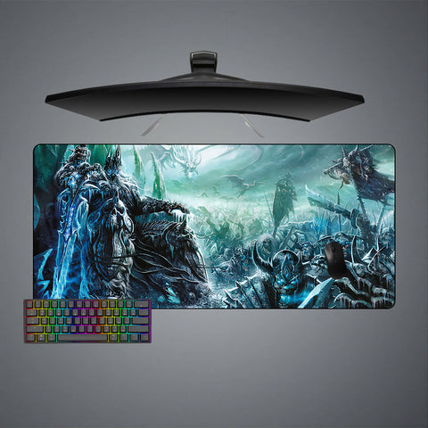 Warcraft Frozen Throne Design XL Size Gaming Mouse Pad, Computer Desk Mat