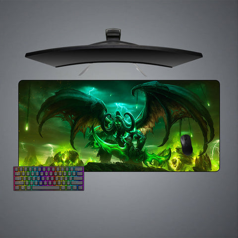 Warcraft Illidan Legion Design XL Size Gaming Mouse Pad, Computer Desk Mat